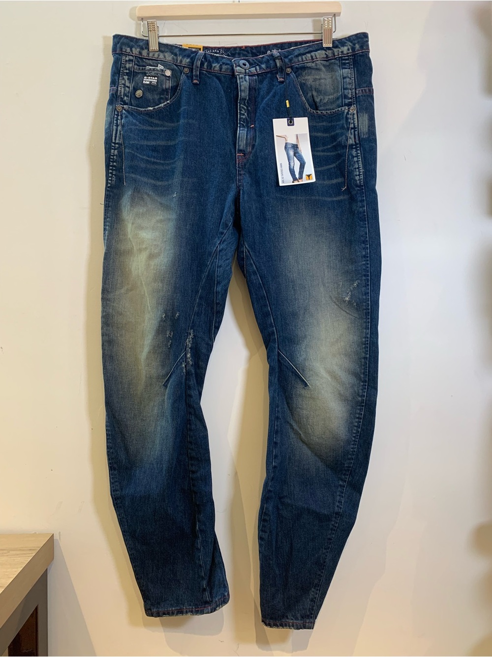 NWT G-Star Raw Arc 3D Tapered Wmn Jeans 31x32 Medium Aged Denim